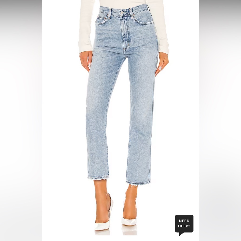 Agolde Pinch Waist High Rise Kick in Riptide - Size 26